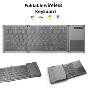 B066S Multi-function Ultra-thin Mini Wireless Three Fold Bluetooth Keyboard