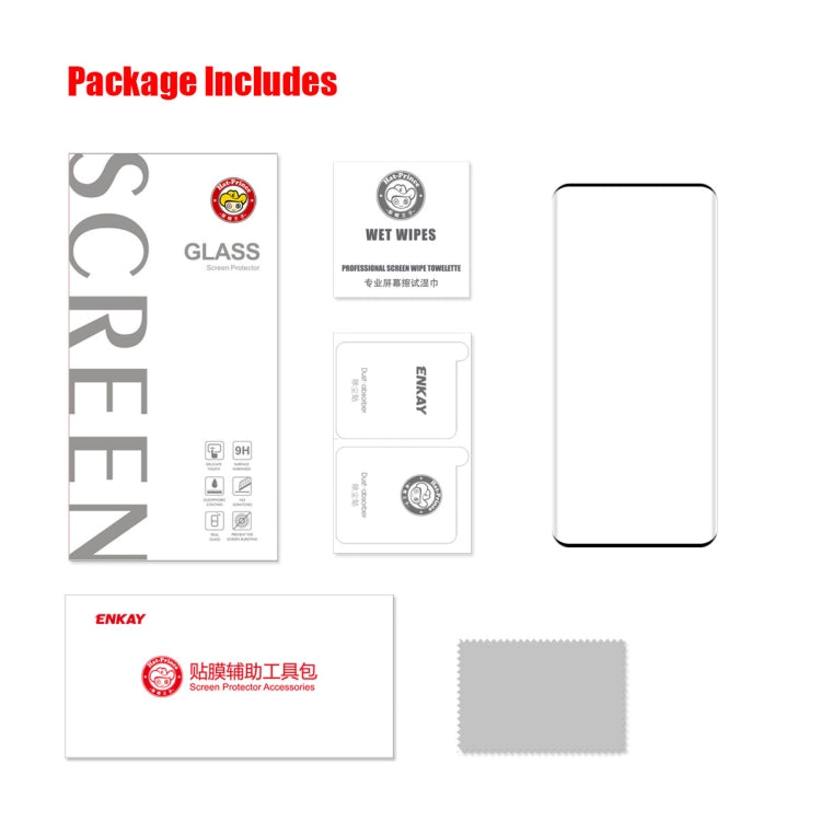1 PCS For OnePlus 10 Pro ENKAY 3D Hot Bending Explosion-proof Full Tempered Glass Film