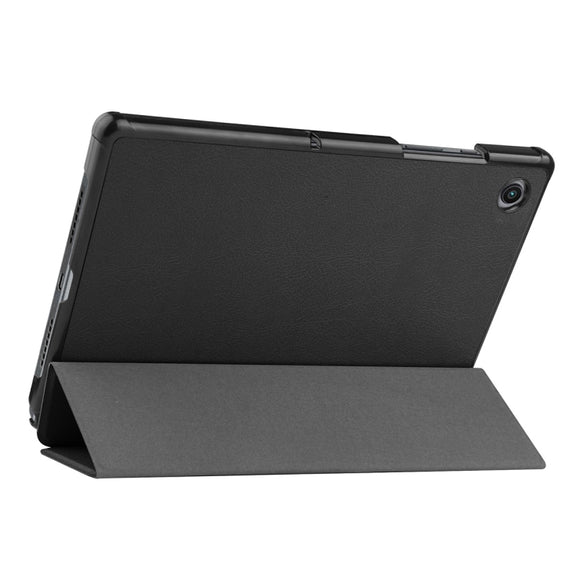 For Samsung Galaxy Tab A8 10.5 2021 ENKAY Custer Texture Leather Smart Tablet Case(Black)