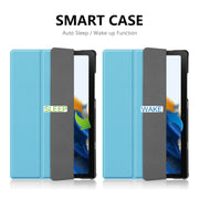 For Samsung Galaxy Tab A8 10.5 2021 ENKAY Custer Texture Leather Smart Tablet Case(Light Blue)