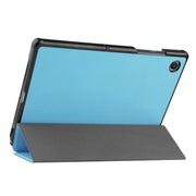 For Samsung Galaxy Tab A8 10.5 2021 ENKAY Custer Texture Leather Smart Tablet Case(Light Blue)