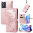 For OPPO Reno7 5G Mandala Flower Embossed Flip Leather Phone Case(Rose Gold) - free shipping - PMC TechLife - Order now!