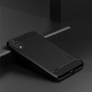 For LG K22 / K22 Plus MOFI Gentleness Brushed Carbon Fiber Soft TPU Case(Black)