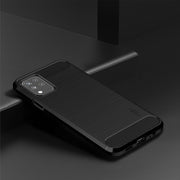 For LG K42 MOFI Gentleness Brushed Carbon Fiber Soft TPU Case(Black)