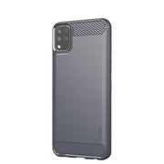 For LG K42 MOFI Gentleness Brushed Carbon Fiber Soft TPU Case(Gray)