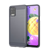For LG K52 / K62 / K62+ / Q52 / Q62  MOFI Gentleness Brushed Carbon Fiber Soft TPU Case(Gray)
