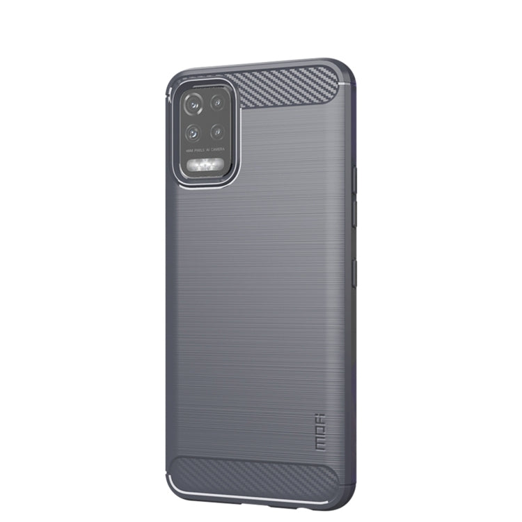 For LG K52 / K62 / K62+ / Q52 / Q62  MOFI Gentleness Brushed Carbon Fiber Soft TPU Case(Gray)