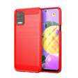 For LG K52 / K62 / K62+ / Q52 / Q62  MOFI Gentleness Brushed Carbon Fiber Soft TPU Case(Red) - LG Cases by MOFI | Online Shopping South Africa | PMC TechLife | Buy Now Pay Later Mobicred