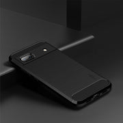 For Google Pixel 6A MOFI Gentleness Brushed Carbon Fiber Soft TPU Case(Black)