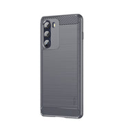 For Motorola Moto G200 5G / Edge S30 MOFI Gentleness Brushed Carbon Fiber Soft TPU Case(Gray)