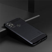 For Motorola Moto G Power 2022 MOFI Gentleness Brushed Carbon Fiber Soft TPU Case(Blue)