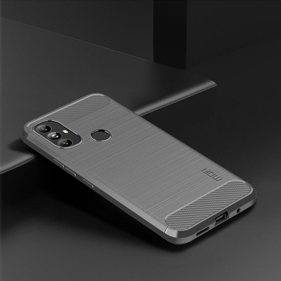 For Motorola Moto G Power 2022 MOFI Gentleness Brushed Carbon Fiber Soft TPU Case(Gray)