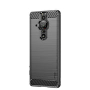 For Sony Xperia Pro-I MOFI Gentleness Brushed Carbon Fiber Soft TPU Case(Black)