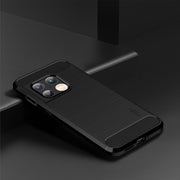 For OnePlus 10 Pro 5G MOFI Gentleness Brushed Carbon Fiber Soft TPU Case(Black)