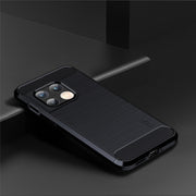 For OnePlus 10 Pro 5G MOFI Gentleness Brushed Carbon Fiber Soft TPU Case(Blue)