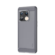For OnePlus 10 Pro 5G MOFI Gentleness Brushed Carbon Fiber Soft TPU Case(Grey)