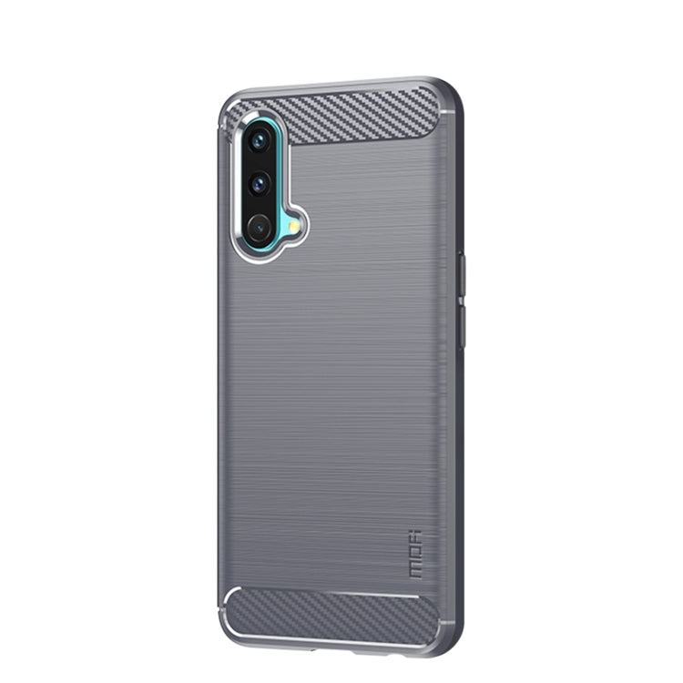 For OnePlus Nord CE 5G MOFI Gentleness Brushed Carbon Fiber Soft TPU Case(Grey)