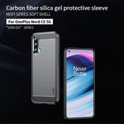 For OnePlus Nord CE 5G MOFI Gentleness Brushed Carbon Fiber Soft TPU Case(Grey)