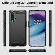 For OnePlus Nord CE 5G MOFI Gentleness Brushed Carbon Fiber Soft TPU Case(Grey)