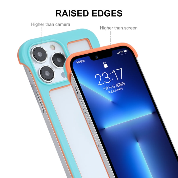 For iPhone 13 Pro ENKAY Frameless Hollow Shockproof PC Case (Black)
