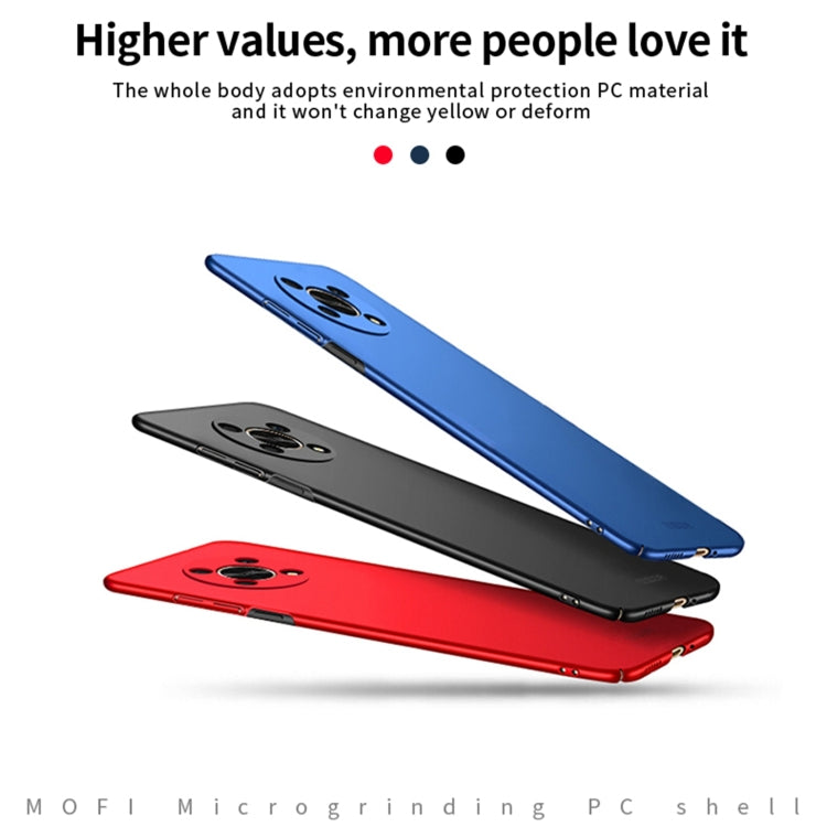For Honor X30 5G MOFI Frosted PC Ultra-thin Hard Case(Blue)