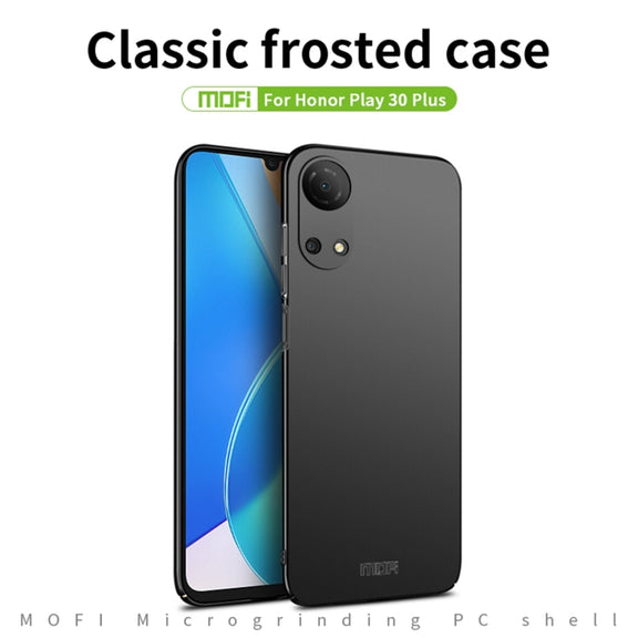 For Honor Play 30 Plus MOFI Frosted PC Ultra-thin Hard Case(Black)