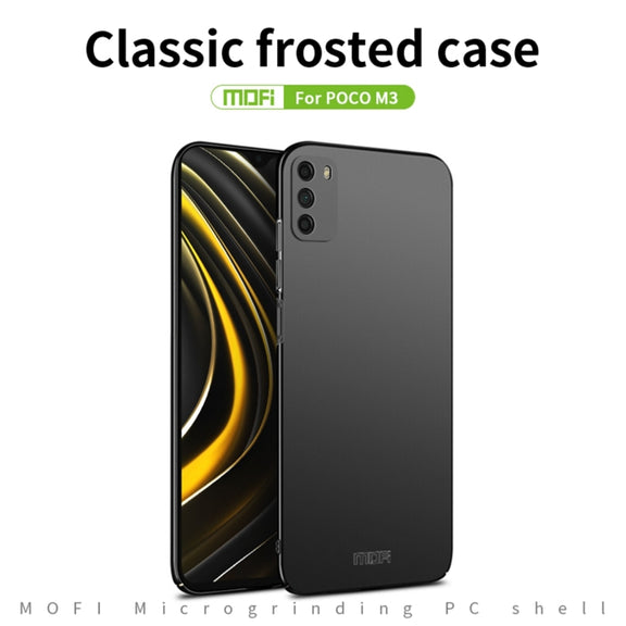 For Xiaomi Poco M3 / Redmi 9T MOFI Frosted PC Ultra-thin Hard Case(Black)