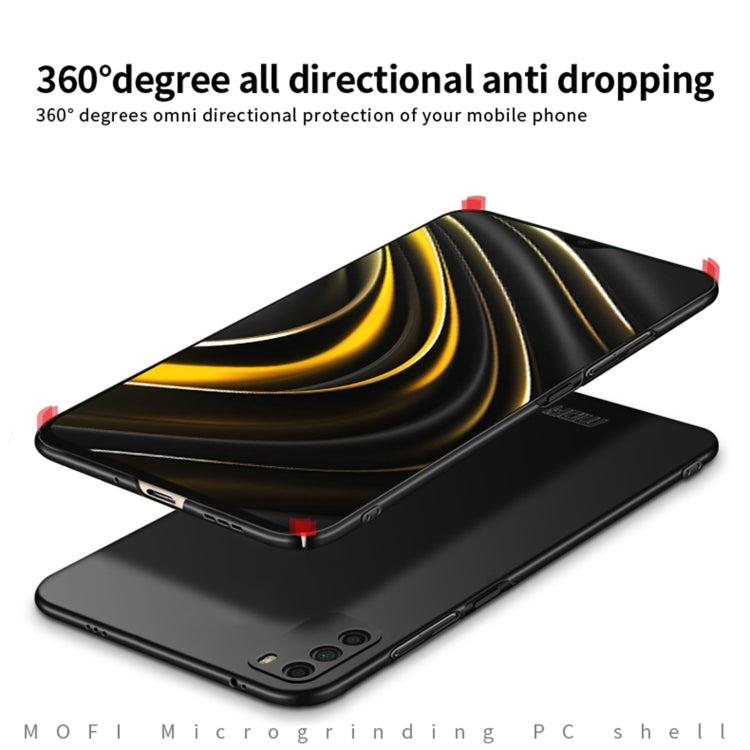 For Xiaomi Poco M3 / Redmi 9T MOFI Frosted PC Ultra-thin Hard Case(Black)