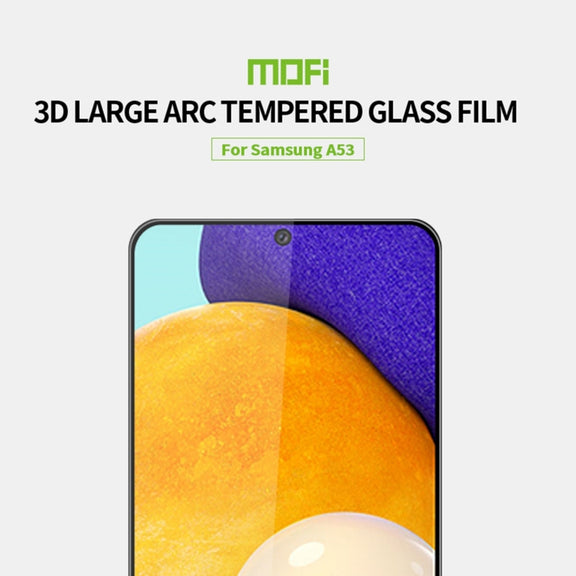 For Samsung Galaxy A53 5G MOFI 9H 3D Explosion-proof Tempered Glass Film(Black)