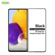For Samsung Galaxy A73 5G MOFI 9H 3D Explosion-proof Tempered Glass Film(Black)