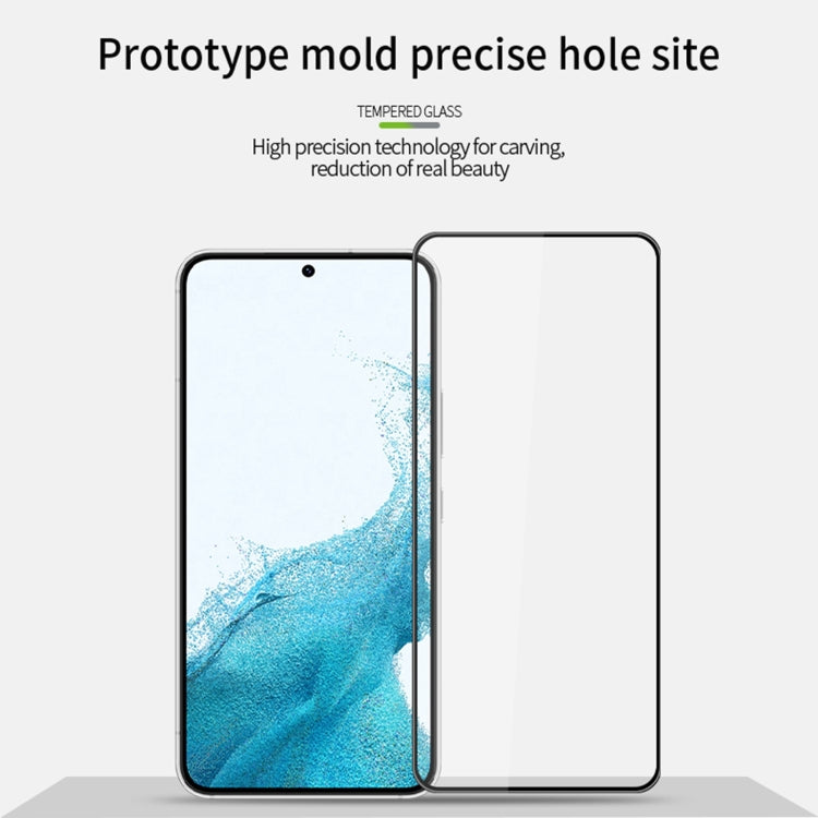 For Samsung Galaxy S22+ 5G MOFI 9H 3D Explosion-proof Tempered Glass Film(Black)