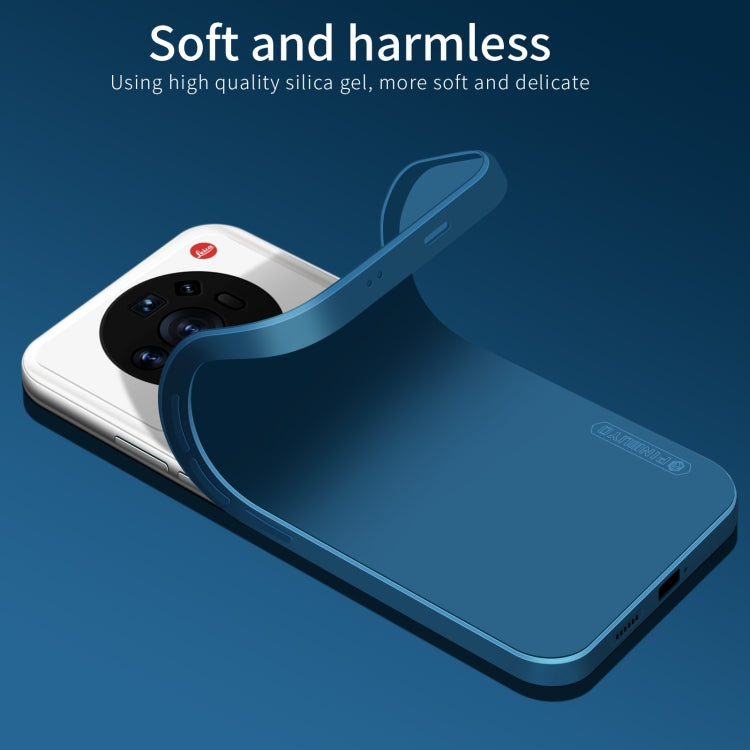 For Xiaomi 12S Ultra PINWUYO Sense Series Liquid Silicone TPU Mobile Phone Case(Blue)