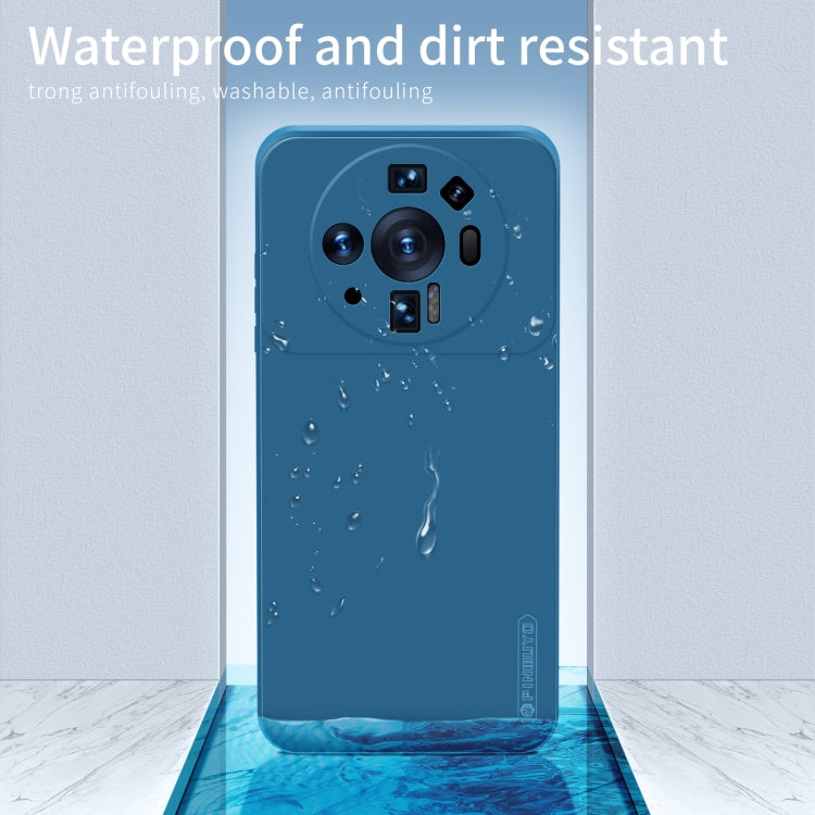 For Xiaomi 12S Ultra PINWUYO Sense Series Liquid Silicone TPU Mobile Phone Case(Blue)