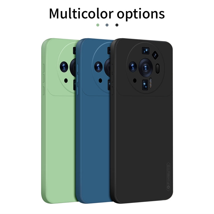 For Xiaomi 12S Ultra PINWUYO Sense Series Liquid Silicone TPU Mobile Phone Case(Blue)