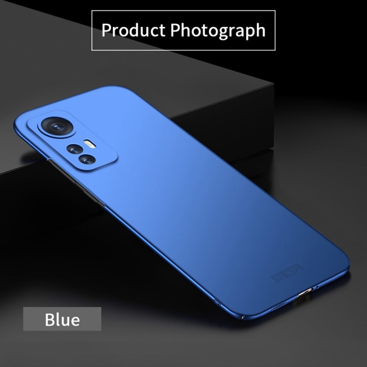 For Xiaomi 12 Pro MOFI Frosted PC Ultra-thin Hard Phone Case(Blue)