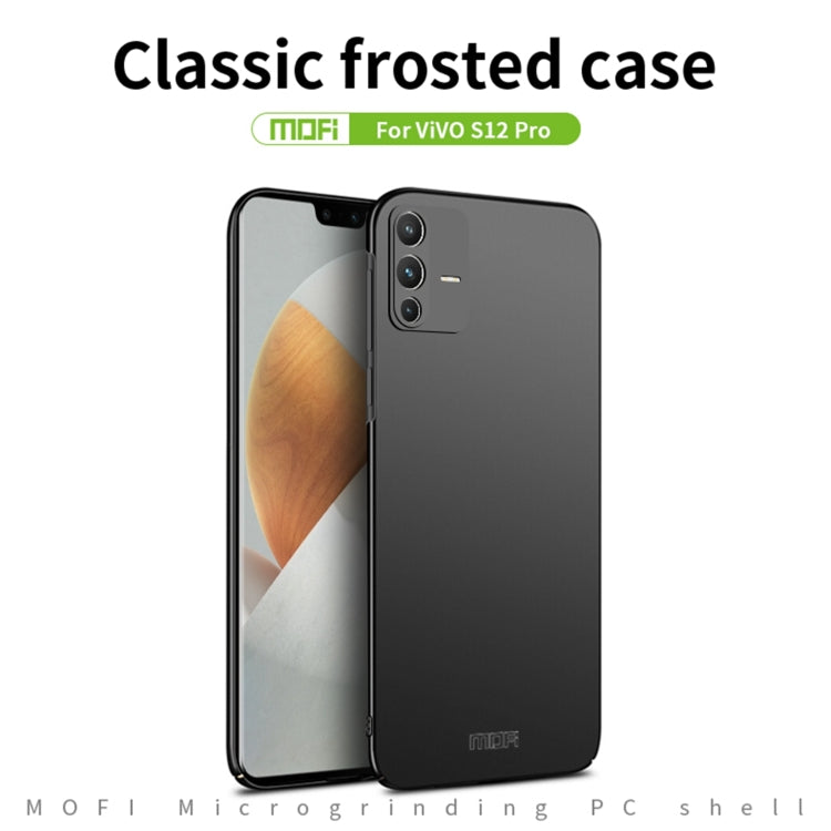 For vivo S12 Pro MOFI Frosted PC Ultra-thin Hard Phone Case(Blue)