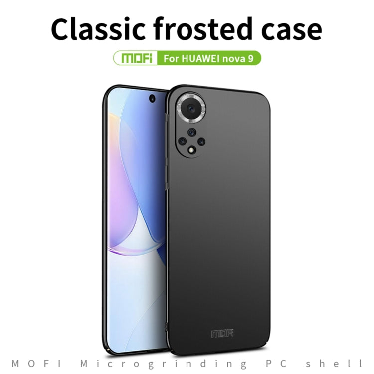 For Huawei Nova 9 MOFI Frosted PC Ultra-thin Hard Phone Case(Black)