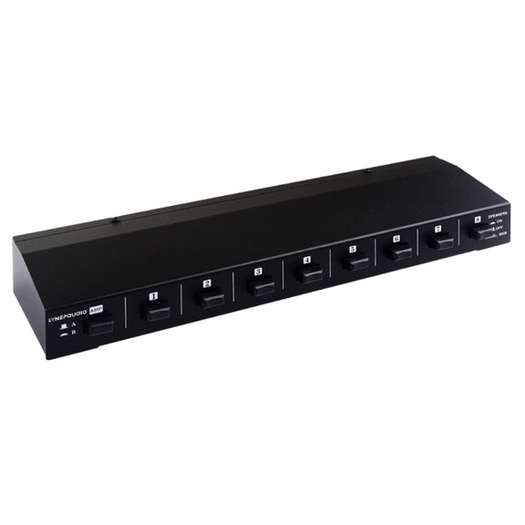100W 2 In 8 Out Power Amplifier Loudspeaker Box Switcher