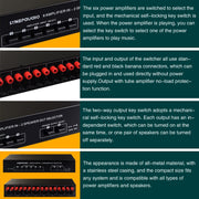 6 In 2 Out 300W Power Amplifier Switcher Loudspeaker Switch Distribute Device