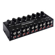 B066 Mini Stereo 8 Channel RCA Non Source Sound Passive Mixer, No Power Supply -  by PMC TechLife | Online Shopping South Africa | PMC TechLife | Buy Now Pay Later Mobicred