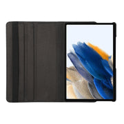 For Samsung Galaxy Tab A8 10.5 2021 X200/X205 ENKAY 360 Degree Rotation Litchi Leather Smart Case(Black)