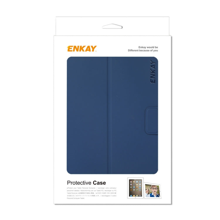 For iPad mini 2024 / mini 6 ENKAY Leather Stand Smart Tablet Case(Black)
