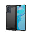 For vivo V23 5G/S12 MOFI Gentleness Series Brushed Texture Carbon Fiber Soft TPU Phone Case(Black) - vivo Cases by MOFI | Online Shopping South Africa | PMC TechLife | Buy Now Pay Later Mobicred