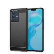 For vivo V23 Pro /S12 Pro MOFI Gentleness Series Brushed Texture Carbon Fiber Soft TPU Phone Case(Black) - vivo Cases by MOFI | Online Shopping South Africa | PMC TechLife