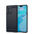 For vivo V23 Pro /S12 Pro MOFI Gentleness Series Brushed Texture Carbon Fiber Soft TPU Phone Case(Blue) - vivo Cases by MOFI | Online Shopping South Africa | PMC TechLife