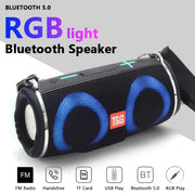 T&G TG642 RGB Light Water-resistant  Portable Bluetooth Speaker Support FM / TF Card(Camouflage)