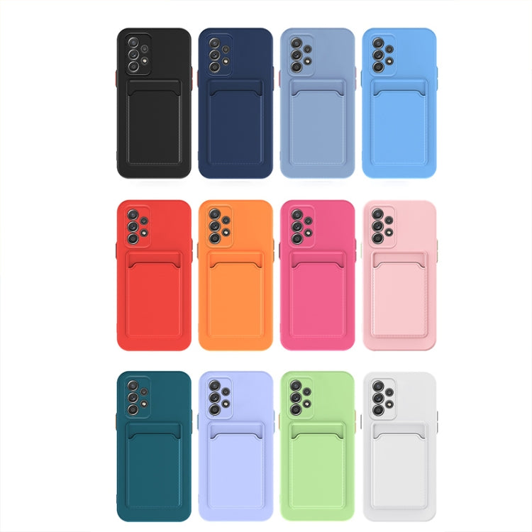 For Samsung Galaxy A53 5G Skin Feel Card Contrast Color Button TPU Phone Case(Grey)