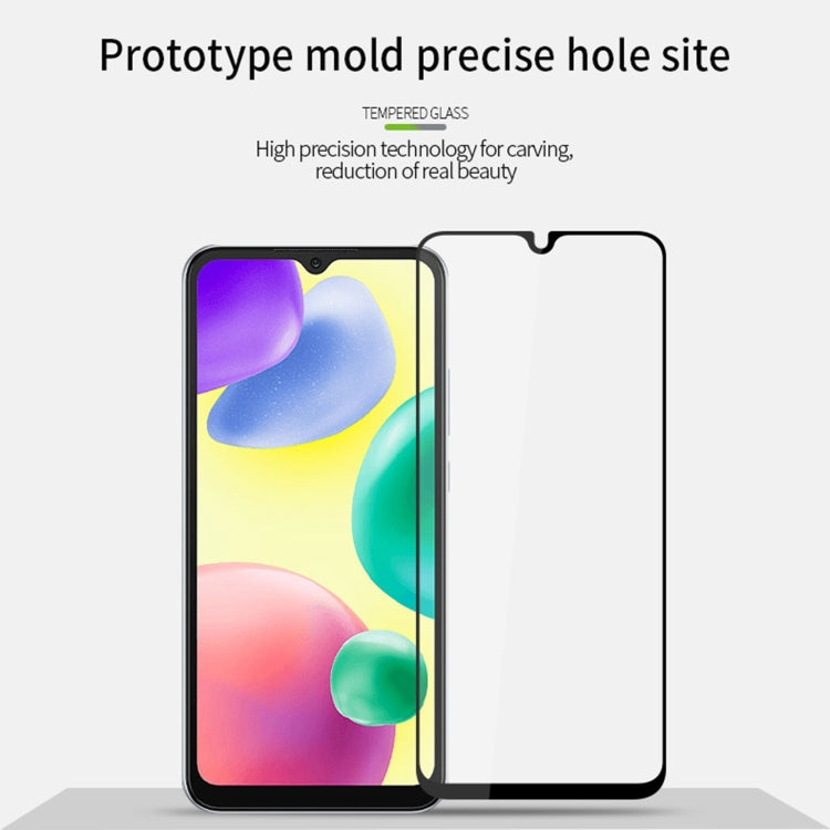 For Xiaomi Redmi 10C MOFI 9H 2.5D Full Screen Tempered Glass Film(Black)