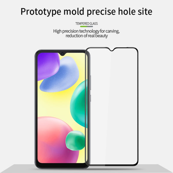 For Xiaomi Redmi 10C MOFI 9H 3D Explosion-proof Tempered Glass Film(Black)