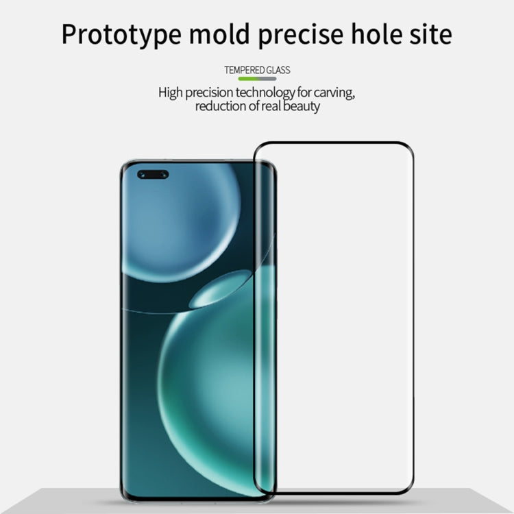 For Honor Magic4 MOFI 9H 3D Explosion-proof Hot Bending Tempered Glass Full Film(Black)